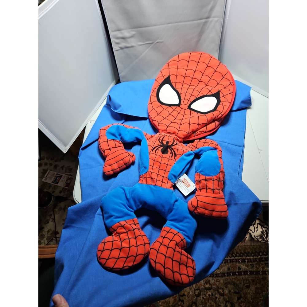Marvel Spider-Man Plush Pillow Buddy Vintage Y2K Cuddleplay Zip Convertible 30"